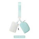 Dual Pouch Wristlet Dual Pouch Wristlet vendor-unknown Mint/White