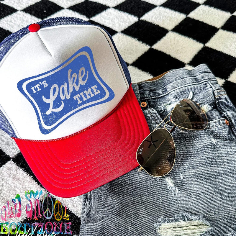 It's Lake Time Trucker Hat It's Lake Time Trucker Hat vendor-unknown