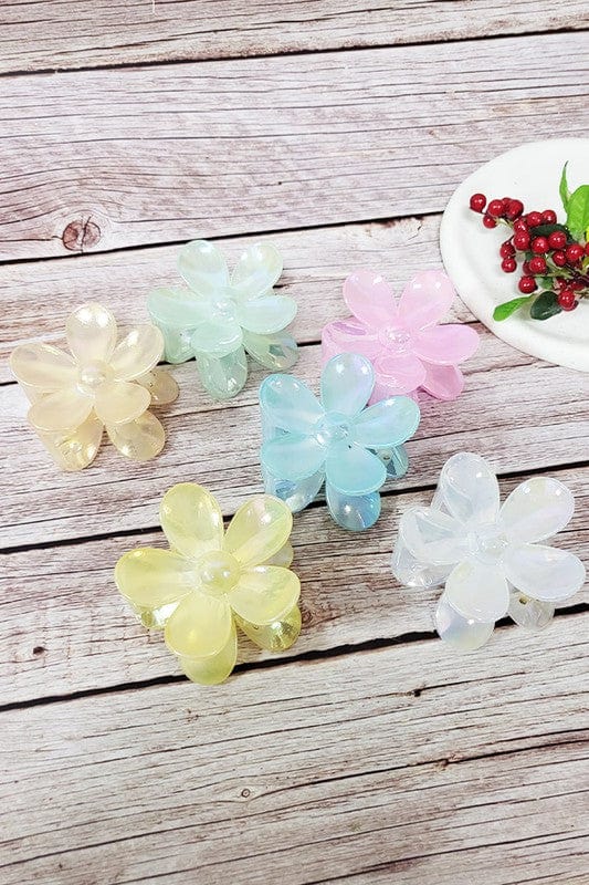 Jelly Color Daisy Flower Hair Claw Clip vendor-unknown