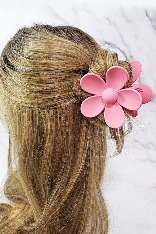 Matte Color Daisy Flower Shape Hair Claw Clip vendor-unknown