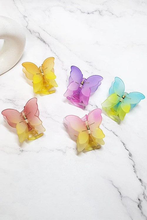 Translucent Butterfly Hair Claw Clip vendor-unknown