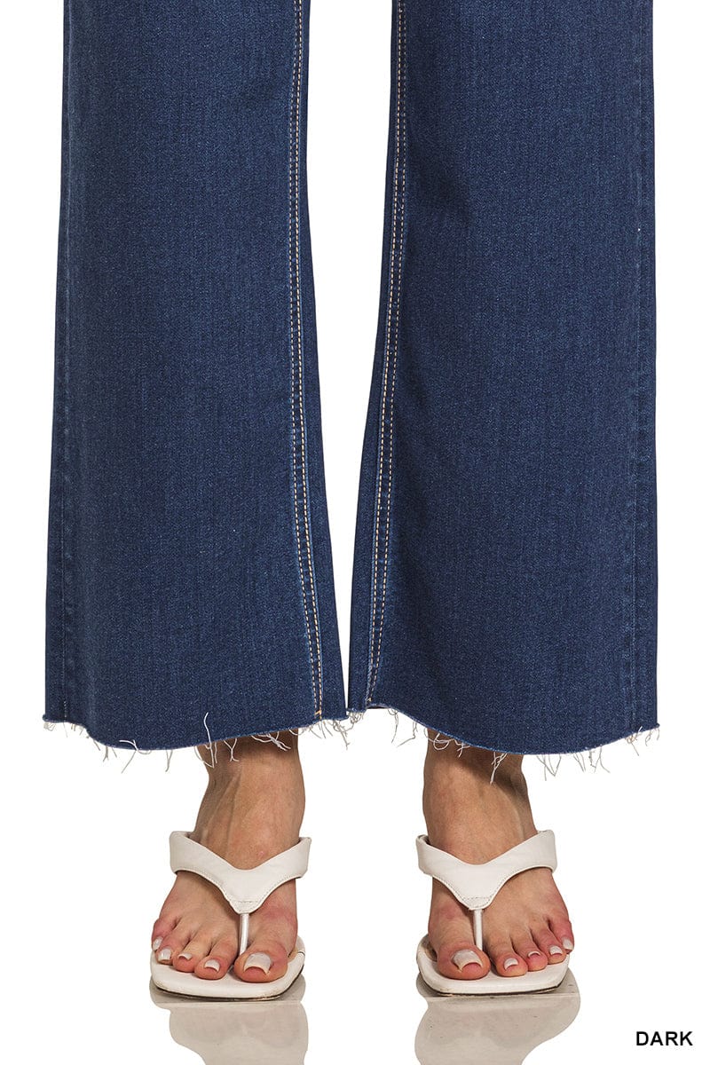 Dark Straight Leg Denim Jeans Dark Straight Leg Denim Jeans Zenana