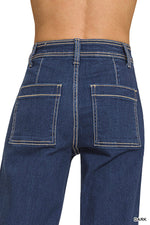 Dark Straight Leg Denim Jeans Dark Straight Leg Denim Jeans Zenana