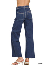Dark Straight Leg Denim Jeans Dark Straight Leg Denim Jeans Zenana