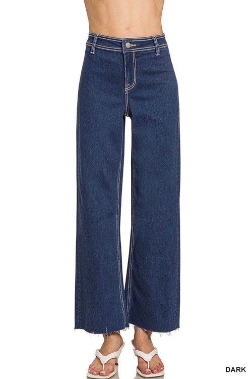 Dark Straight Leg Denim Jeans Dark Straight Leg Denim Jeans Zenana