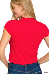 Lettuce Trimmed Cropped Short Sleeve Tee Lettuce Trimmed Cropped Short Sleeve Tee Zenana