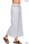 Light Grey Acid Wash Fleece Palazzo Sweatpants Light Grey Acid Wash Fleece Palazzo Sweatpants Zenana