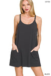 Mini Dress With Built-in Romper Liner Mini Dress With Built-in Romper Liner Zenana