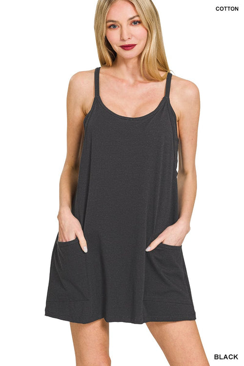 Mini Dress With Built-in Romper Liner Mini Dress With Built-in Romper Liner Zenana