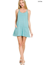 Mini Dress With Built-in Romper Liner Mini Dress With Built-in Romper Liner Zenana