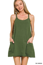 Mini Dress With Built-in Romper Liner Mini Dress With Built-in Romper Liner Zenana