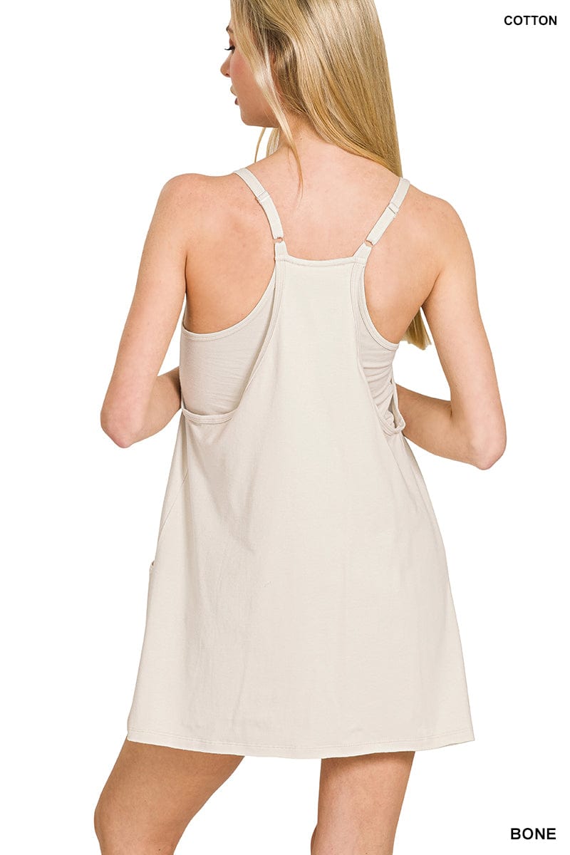 Mini Dress With Built-in Romper Liner Mini Dress With Built-in Romper Liner Zenana