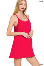 Mini Dress With Built-in Romper Liner Mini Dress With Built-in Romper Liner Zenana