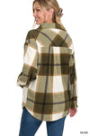 Plaid Fleece Shacket Plaid Fleece Shacket Zenana