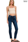 Stone Washed Ribbed Seamless Tank Top Stone Washed Ribbed Seamless Tank Top Zenana