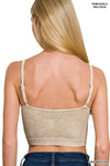 Stone Washed Ribbed Seamless Tank Top Stone Washed Ribbed Seamless Tank Top Zenana