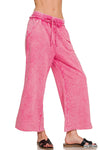 Washed French Terry Palazzo Sweatpants Washed French Terry Palazzo Sweatpants Zenana