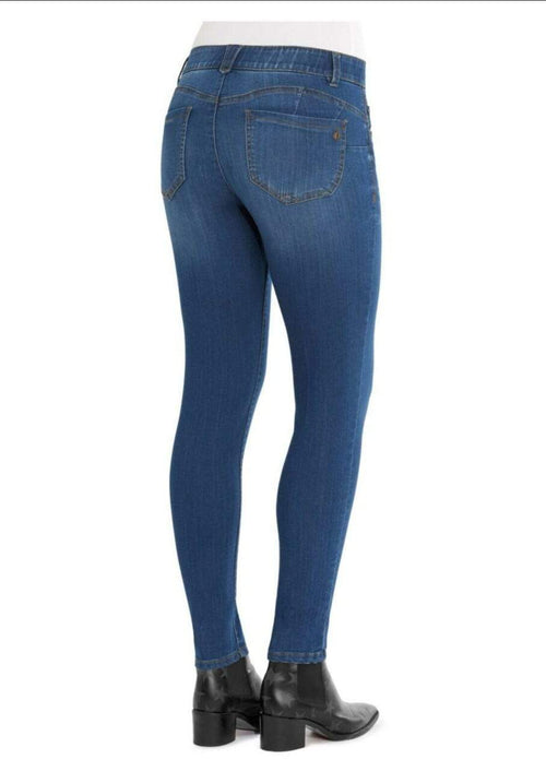 AB Solution Booty Lift Jegging Medium Wash Denim Blue Democracy