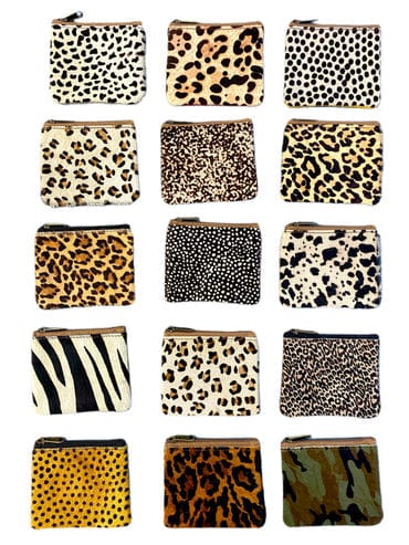 Animal Print Leather Coin Purse Folklore Couture Handbags, Wallets & Cases