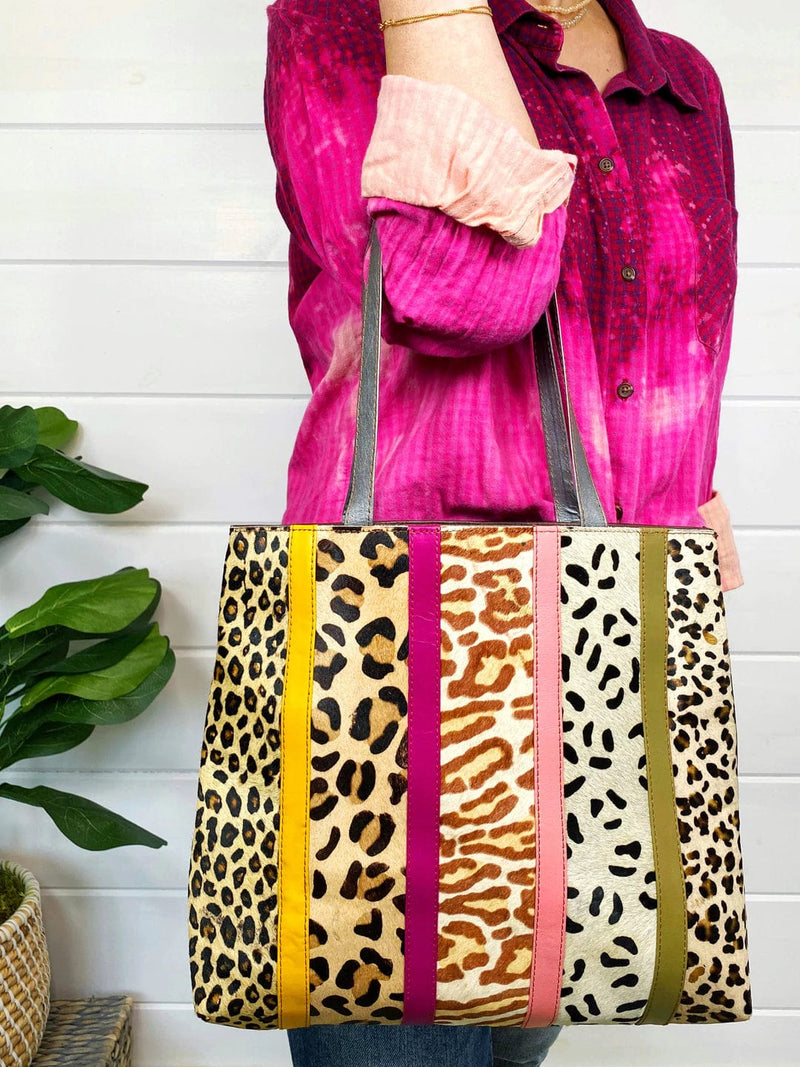 Multicoloured Leopard Print Large Purse | New Look