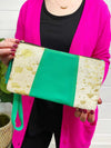 Quinn Animal Print Leather Wristlet Folklore Couture Handbags