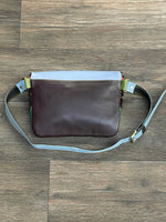 Romy Leather Fanny Pack  - Green Multi Cow Print Folklore Couture Handbags