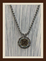 Designer AB Crystal Round Pendant Necklace Gypsy South Necklaces