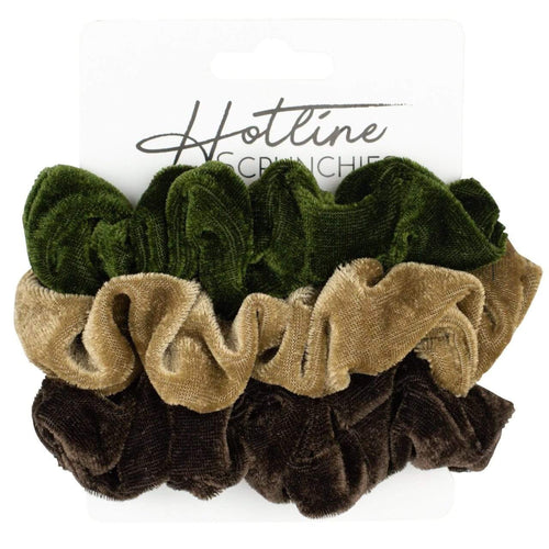 Forest Velvet Scrunchie Set Hotline Hair Ties