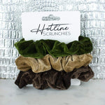 Forest Velvet Scrunchie Set Hotline Hair Ties