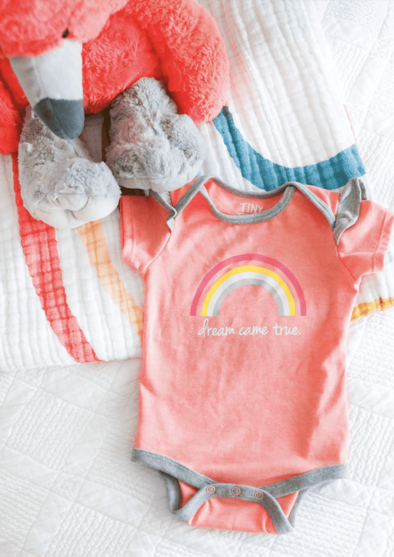 Dream Came True Coral Heather Onesie Jadelynn Brooke Onesie