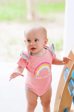 Dream Came True Coral Heather Onesie Jadelynn Brooke Onesie