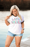White Lake WKND V-Neck Tee Jadelynn Brooke Graphic Tee