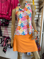 Floral Sleeveless Ruffle Neck Top Lulu-B Shirts & Tops