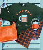 Coffee Before Talkie Hunter Green Sweatshirt Oliver & Otis Shirts & Tops