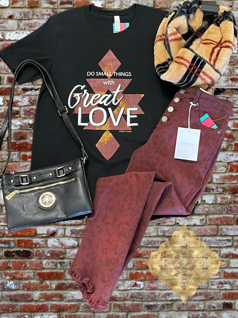 Black Great Love Tee One24 Rags Shirts & Tops