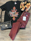 Black Great Love Tee One24 Rags Shirts & Tops