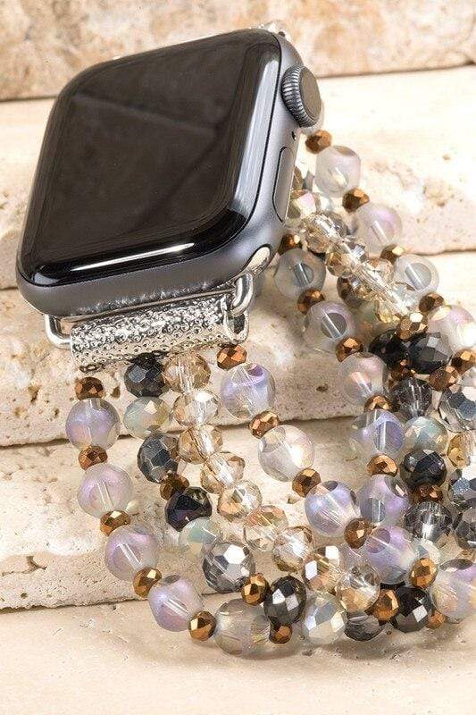 Glass Bead Apple Watch Bracelet vendor-unknown