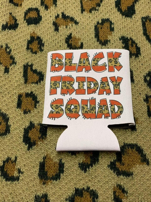 Leopard/Red Black Friday Squad Koozie vendor-unknown
