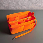 Orange Multi Pocket Purse Organizer vendor-unknown Purse Organizer