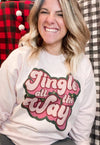 Pink Jingle All The Way Sweatshirt vendor-unknown Shirts & Tops