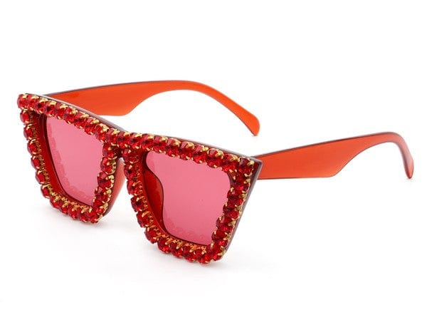 Retro Cat Eye Rhinestone Fashion Sunglasses vendor-unknown Sunglasses