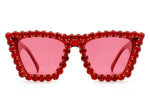 Retro Cat Eye Rhinestone Fashion Sunglasses vendor-unknown Sunglasses