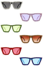Retro Cat Eye Rhinestone Fashion Sunglasses vendor-unknown Sunglasses