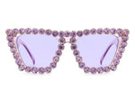 Retro Cat Eye Rhinestone Fashion Sunglasses vendor-unknown Sunglasses