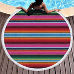 Summer Vibes Round Beach Towels vendor-unknown Beach Towel