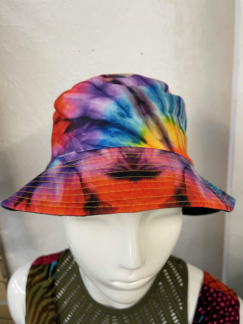 Tie Dye Bucket Hat vendor-unknown Purple Multi Bucket Hat