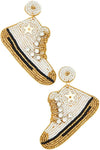 High Top Sneakers Beaded Earrings Viola Earrings